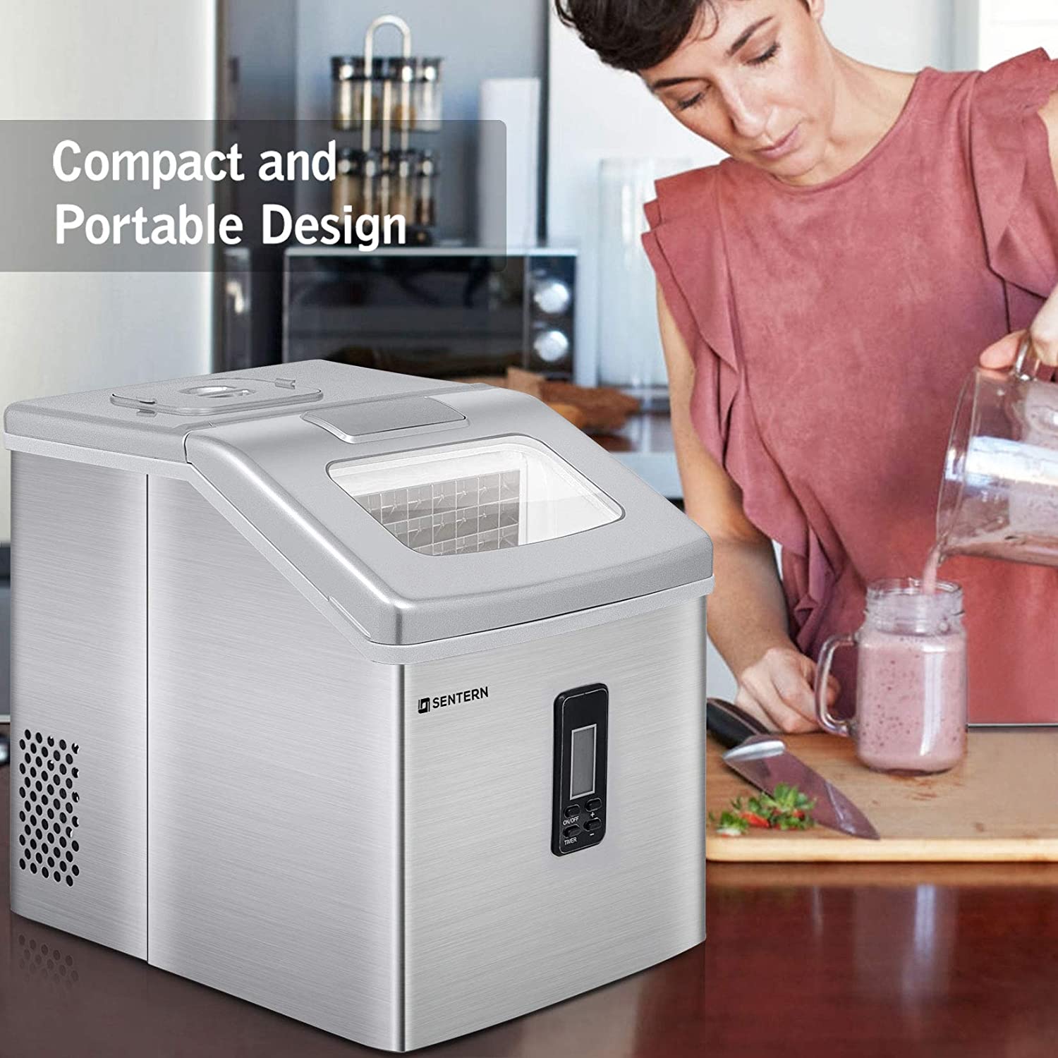 10 Best Extra Large Portable Ice Maker with More Production Storage (33Lb, 40Lb, 48Lb, 50Lb) in 2022 Review All In One Cooling Gear Lab: Any Refrigerators Air Conditioners Freezers Ice Makers Coolers Fans Reviewed And Compared.