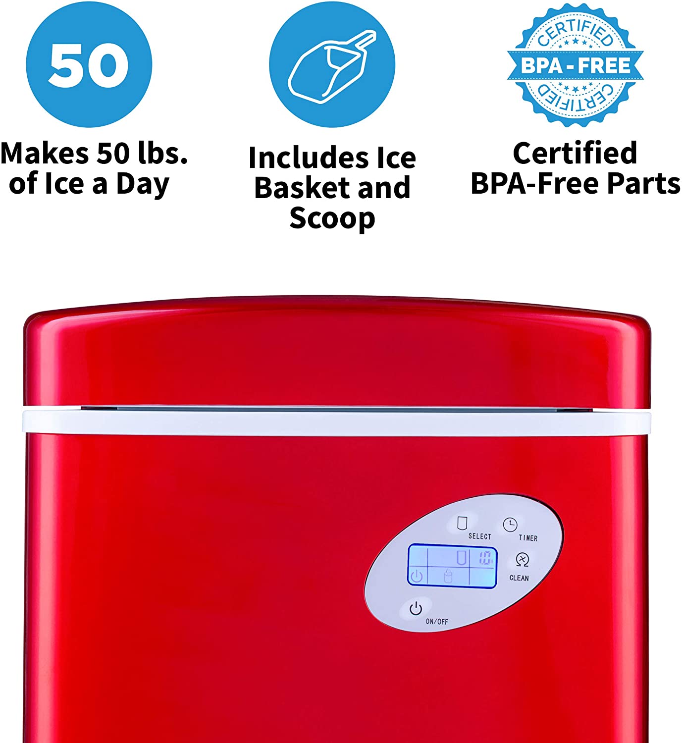 10 Best Extra Large Portable Ice Maker with More Production Storage (33Lb, 40Lb, 48Lb, 50Lb) in 2022 Review All In One Cooling Gear Lab: Any Refrigerators Air Conditioners Freezers Ice Makers Coolers Fans Reviewed And Compared.