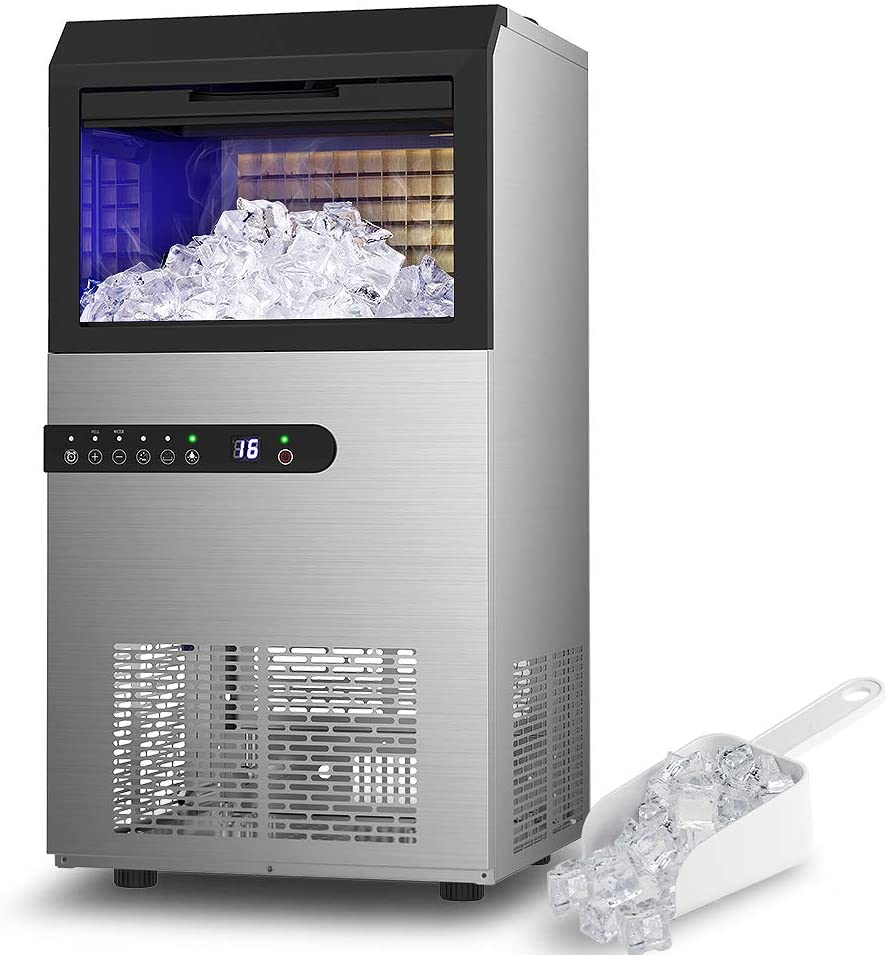 LifePlus Commercial Ice Maker Machine, 100lbs/24h