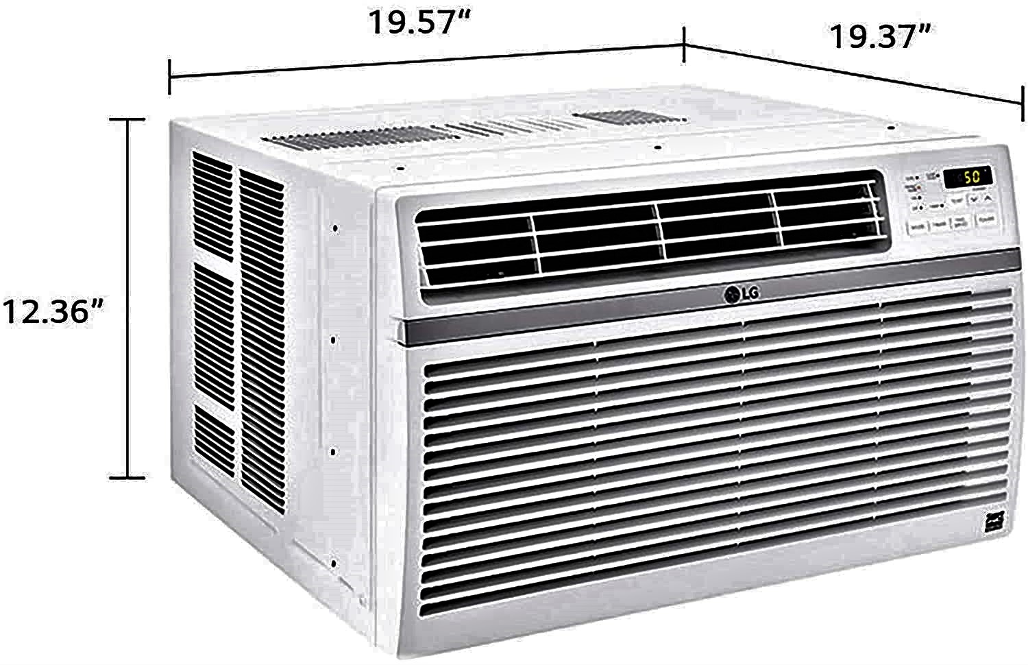 LG 8,000 BTU 115V Window-Mounted Air Conditioner with Remote Control Specs