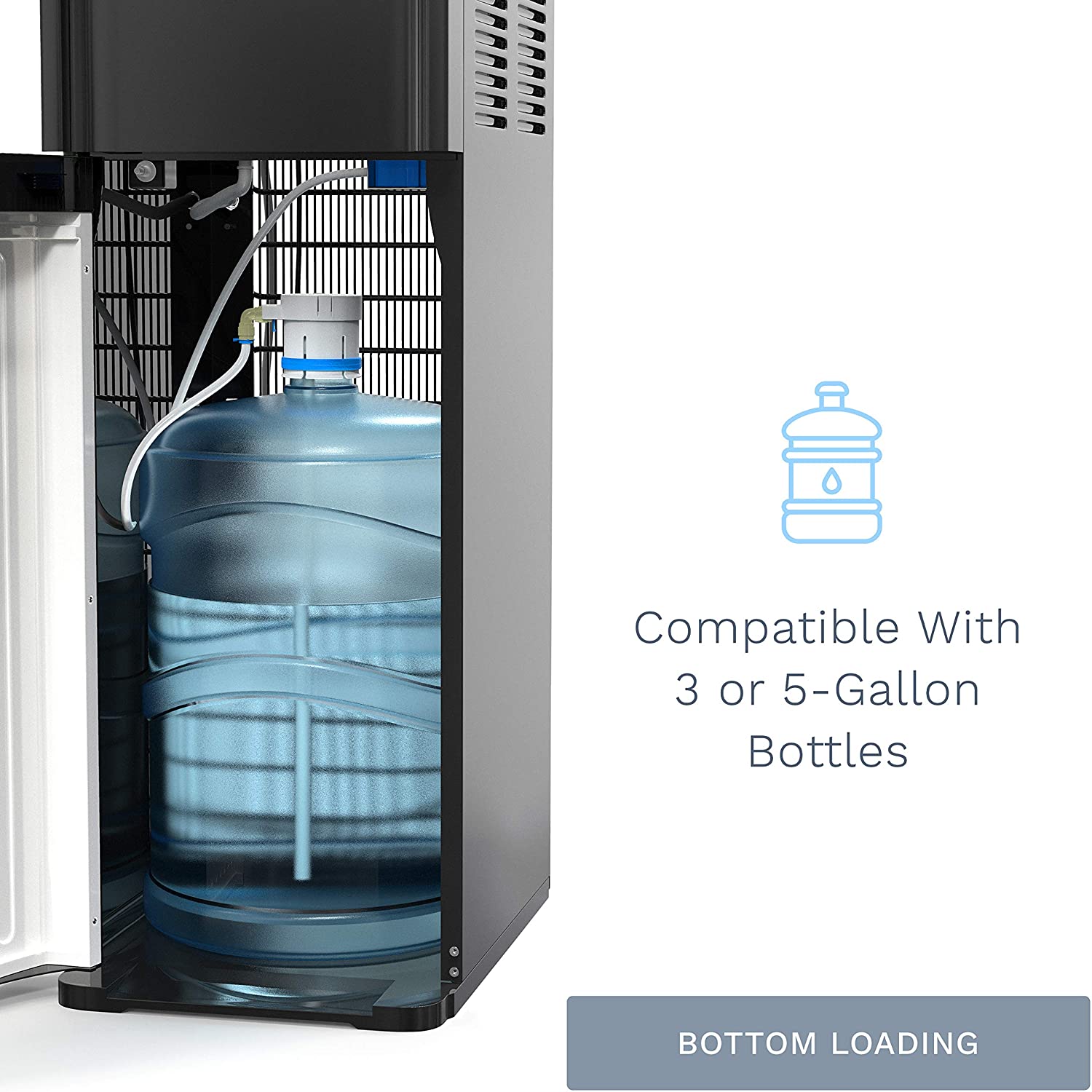 hOmeLabs Bottom Loading Water Dispenser for 3 or 5 Gallon Bottle