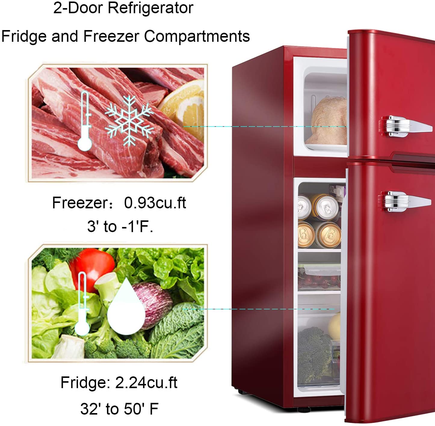 10 BEST RETRO MINI FRIDGE 2022 With Review: Small Retro Style Refrigerator for Bedroom, Apartment, Kitchen All In One Cooling Gear Lab: Any Refrigerators Air Conditioners Freezers Ice Makers Coolers Fans Reviewed And Compared.