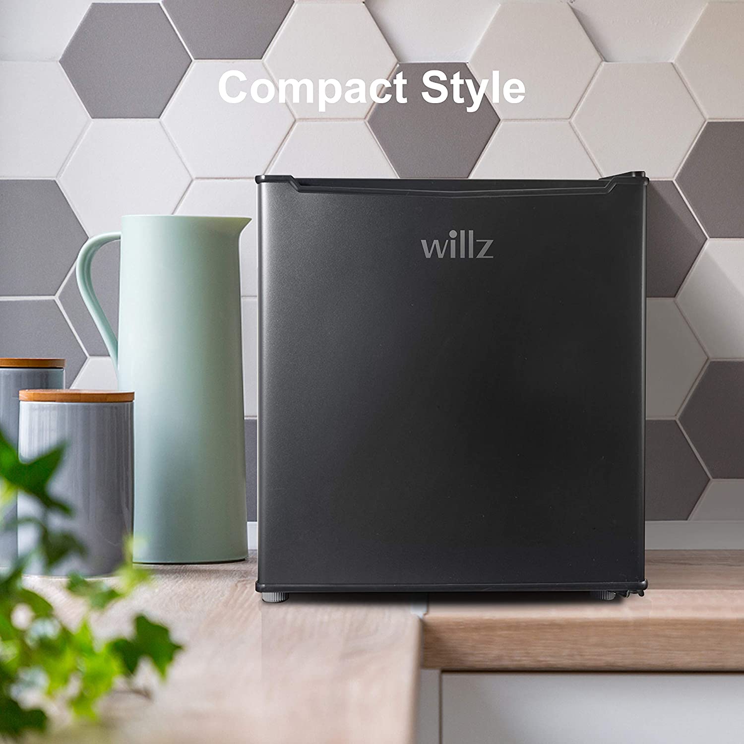 Willz WLR17BK Compact Refrigerator, 1.7 Cu.Ft
