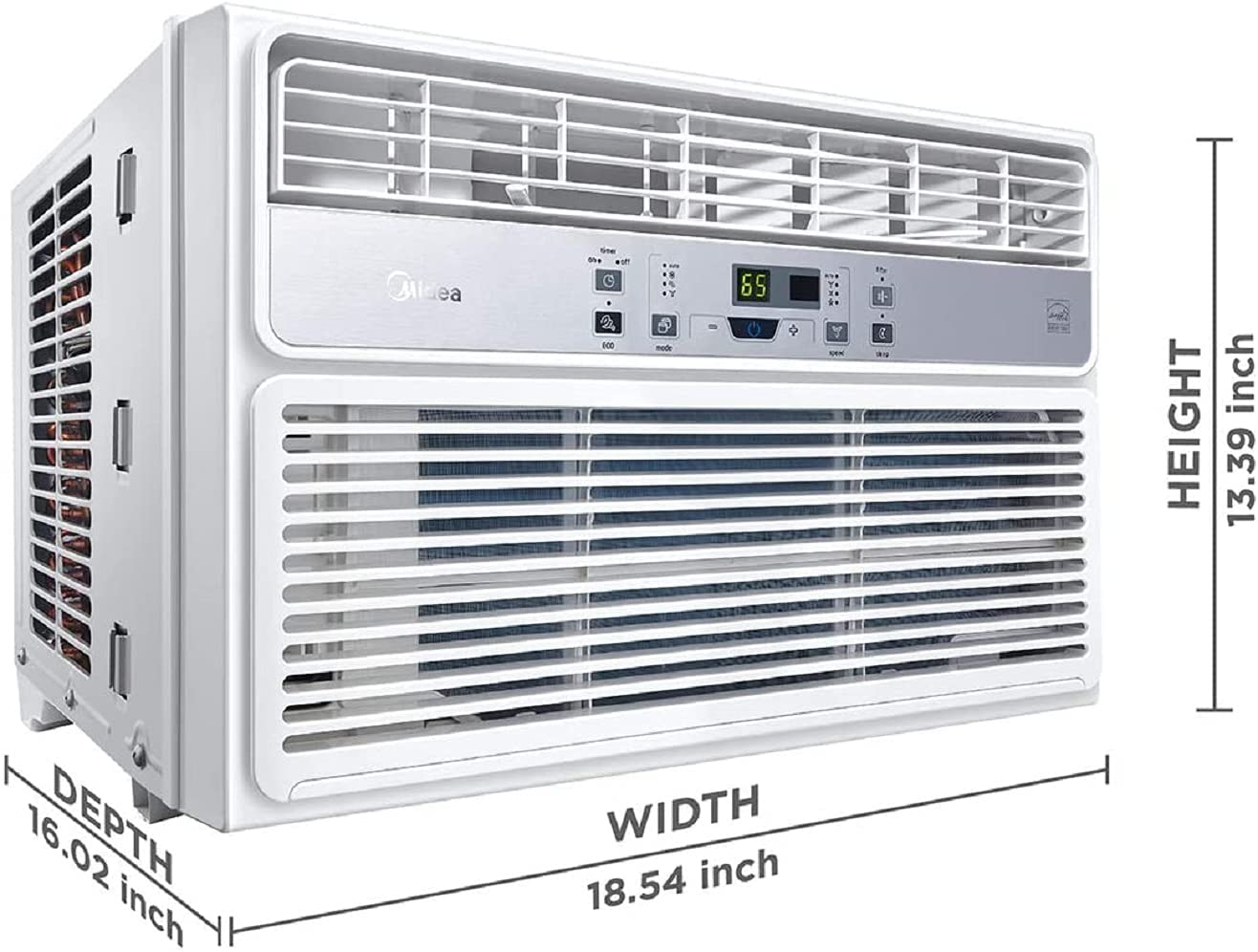 MIDEA 5,000 BTU  Window Air Conditioner with Fan -EasyCool Specs