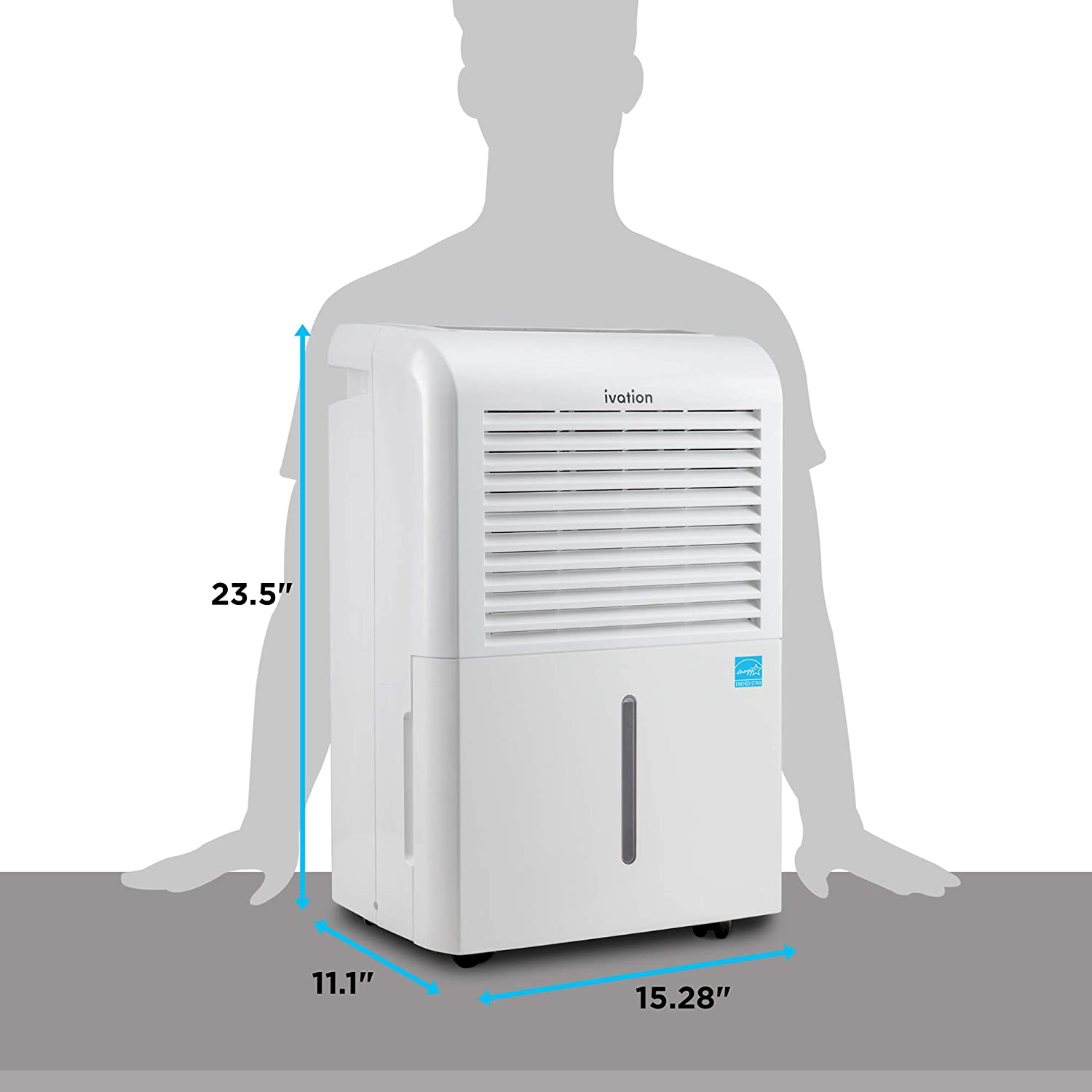  Ivation 4,500 Sq Ft Energy Star Dehumidifier with Pump Specs