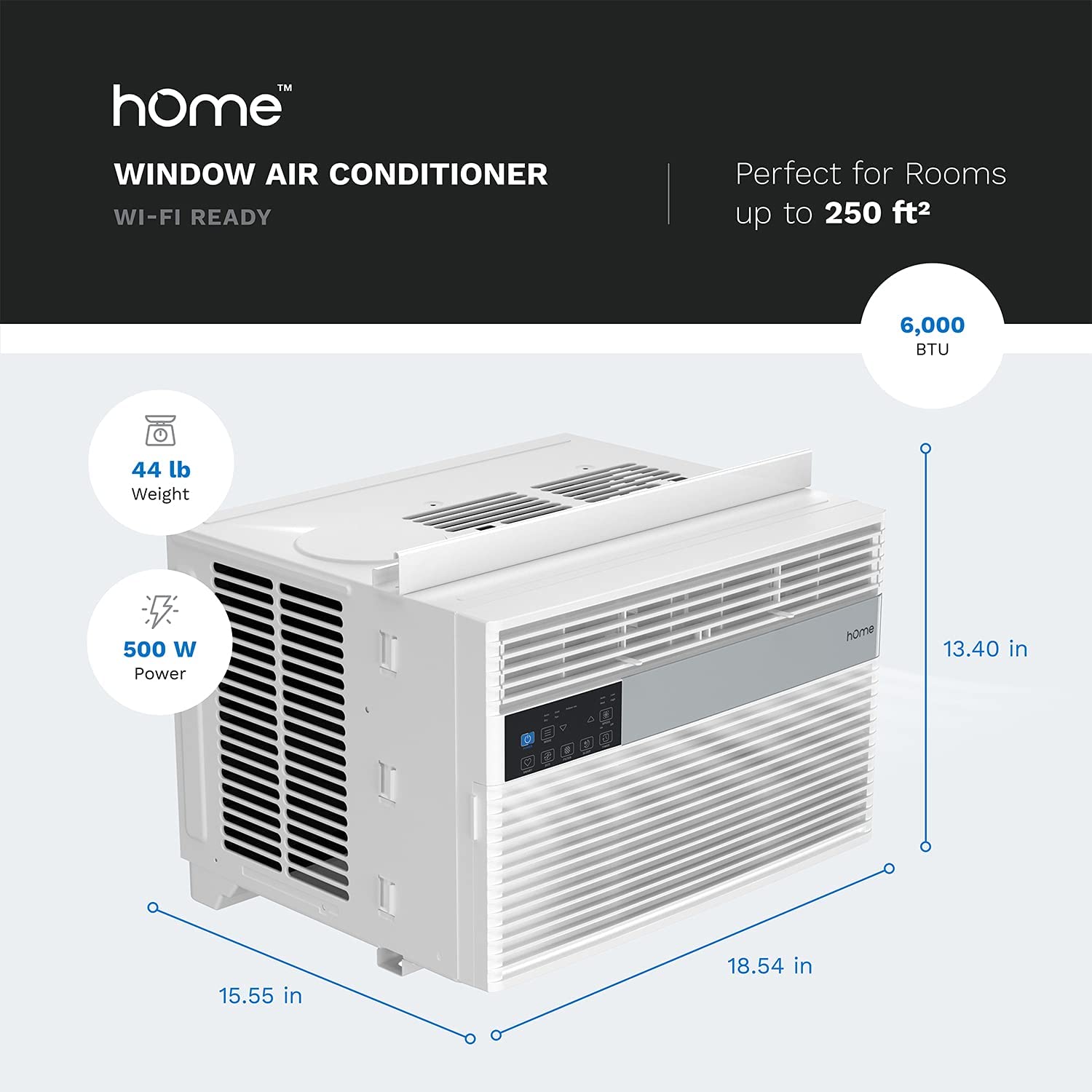 hOmelabs 6,000 BTU Window Air Conditioner Specs 