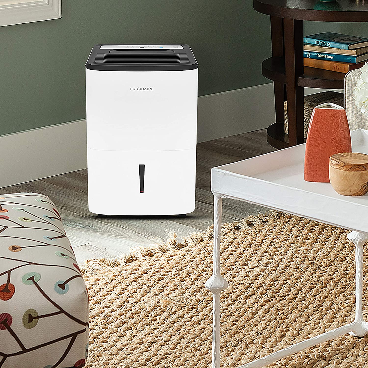 Frigidaire White Energy Star 50-Pint Portable Dehumidifier with Built-in Pump