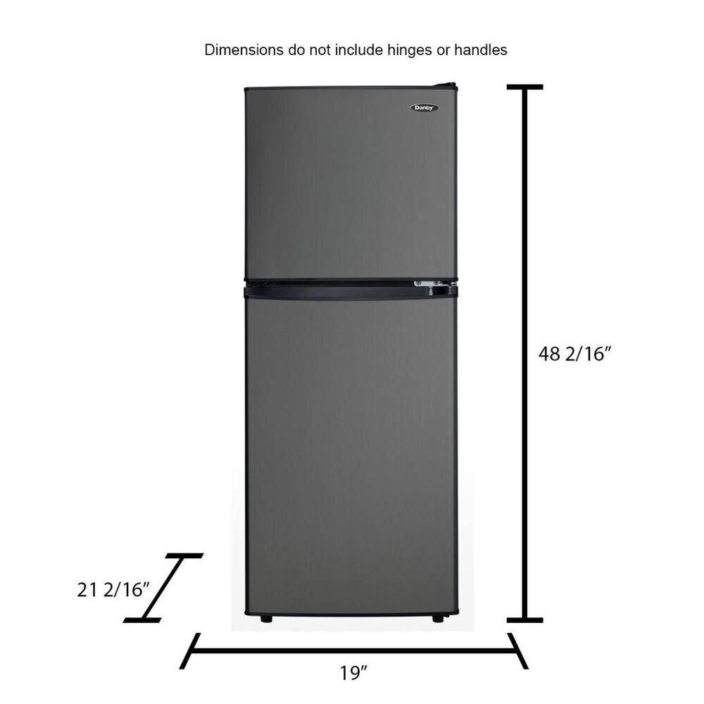 Danby DCR047A1BBSL 4.7 Cu.Ft. Compact Refrigerator Specs
