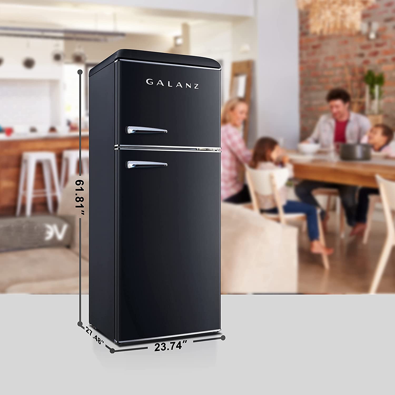 Galanz GLR10TBKEFR True Top Freezer Retro Refrigerator Specs