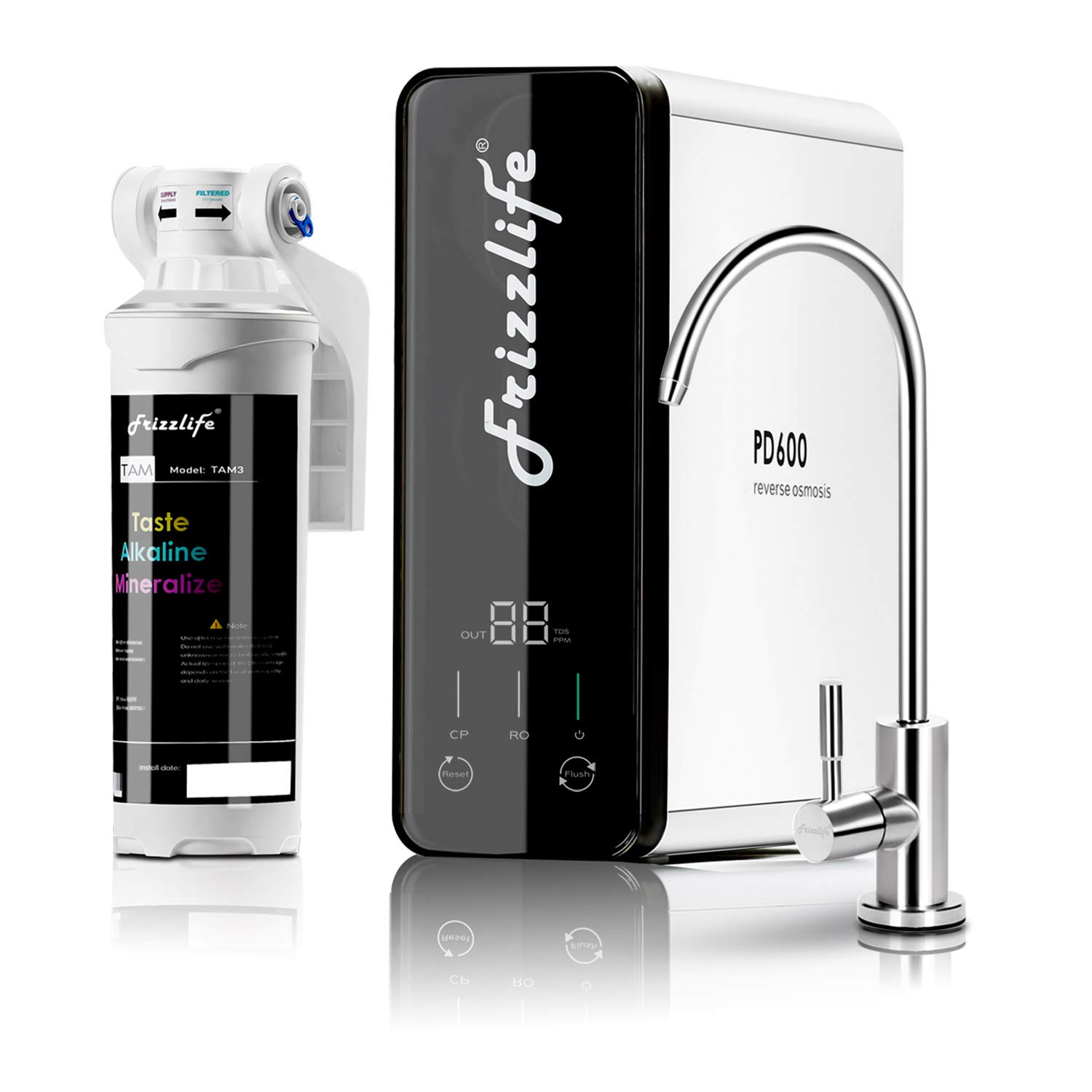  Frizzlife RO Reverse Osmosis Water Filtration System