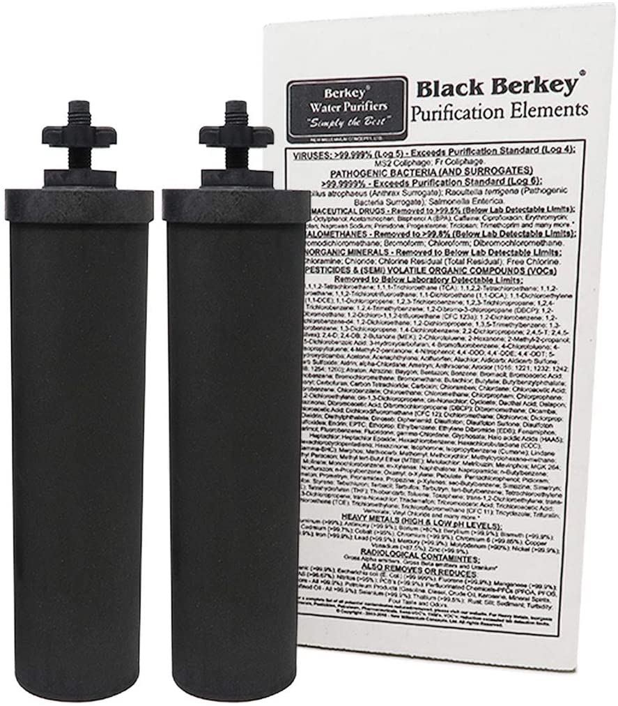 Royal Berkey Gravity-Fed Water Filter with 2 Black Berkey Purification Elements Specs