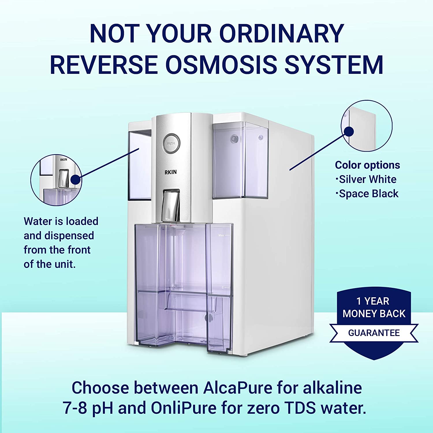  AlcaPure Reverse Osmosis Countertop Water Filter Specs