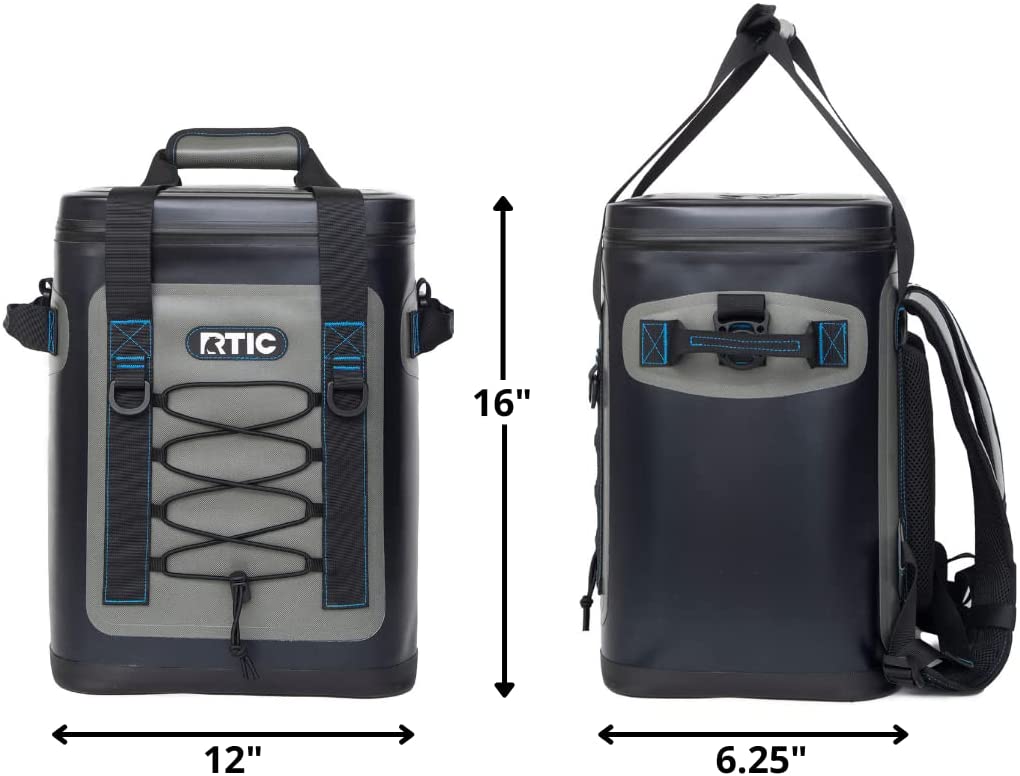RTIC Backpack Cooler, Lightweight Insulated Bag Specs