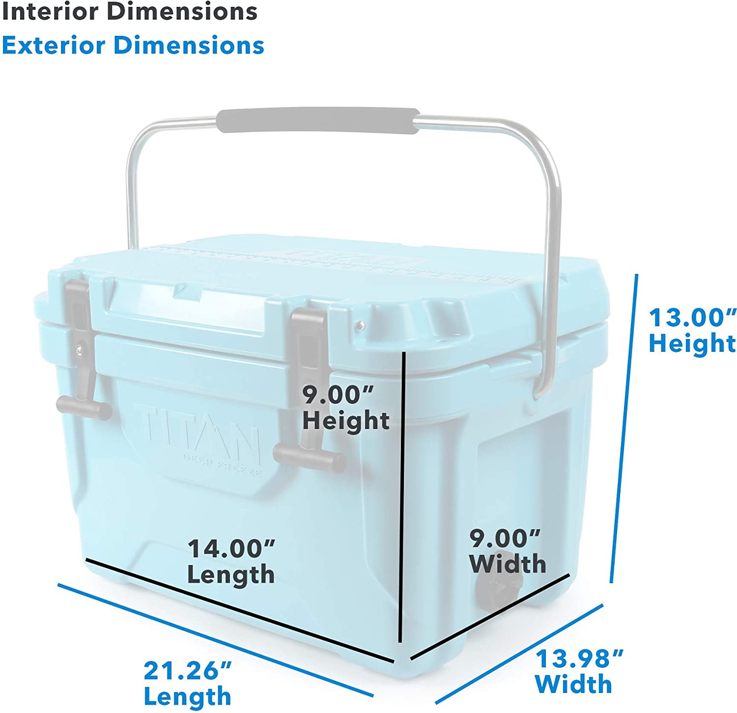 Arctic Zone Titan Deep Freeze Premium Ice Chest Roto Cooler with Microban Protection Specs
